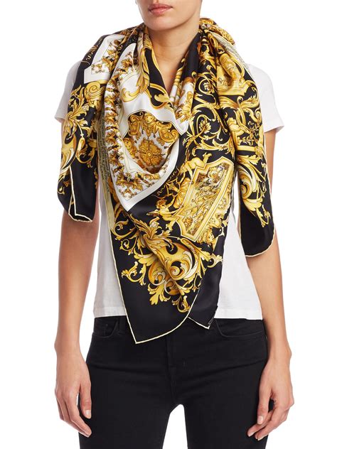 versace gold scarf|Versace scarf women's.